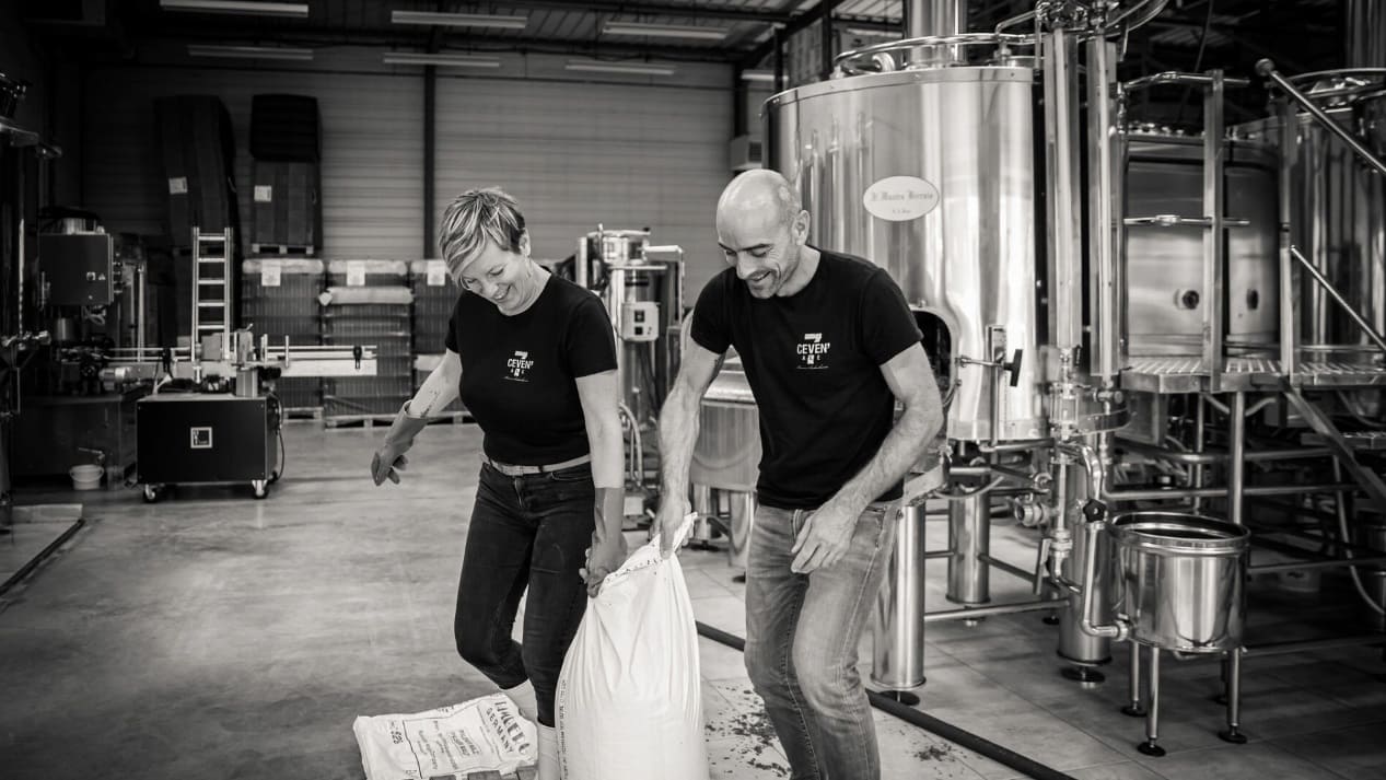 Barbara et Christophe, propriétaire de la Ceven'ale
